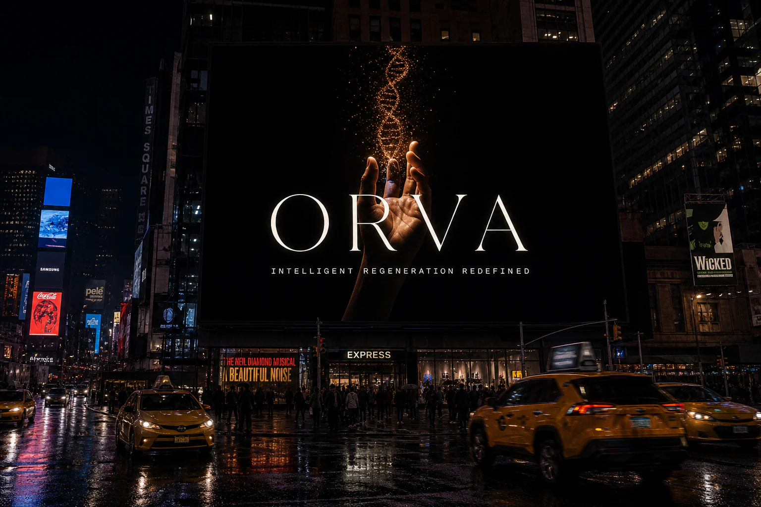 Orva — Times Square billboard, intelligent regeneration redefined